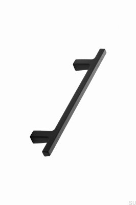 Pen 128 länglicher Möbelgriff, Gusseisen, mattschwarz