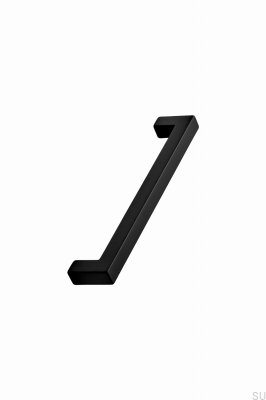 Länglicher Möbelgriff Square 12 192 Aluminium Schwarz