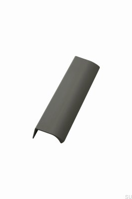 Edge Straight 40 Aluminium Dunkelgrauer Möbelgriff