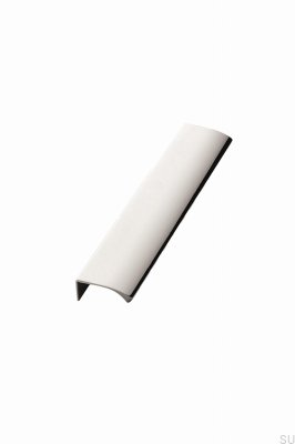 Möbelgriff Edge Straight 200 aus Aluminium, mattweiß