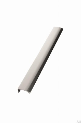 Möbelgriff Edge Straight 350 aus Aluminium und Chrom