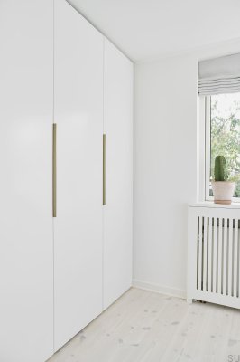Möbelgriff Edge Straight 600 Aluminium Mattweiß