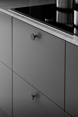 Möbelknopf Plato 42 Aluminium Anthrazit gebürstet