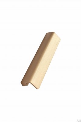 Längsmöbelgriff Fringe 160, gebürstetes Aluminium und Gold