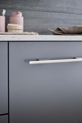 Möbellängsgriff Tau 160, Aluminium, Silber