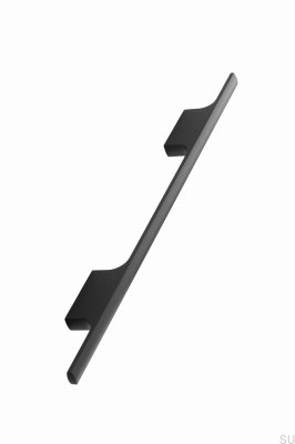 Längsmöbelgriff Tau 160 Aluminium Mattschwarz gebürstet