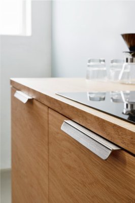 Kantenmöbelgriff Accent 160 Aluminium Silber