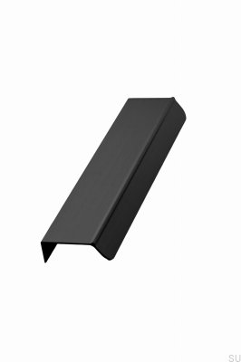 Kantenmöbelgriff Accent 160 Aluminium Mattschwarz gebürstet