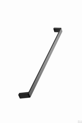 Naht 320 länglicher Möbelgriff, Aluminium, mattschwarz