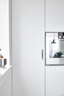 Span 160 länglicher Möbelgriff, Aluminium, mattschwarz