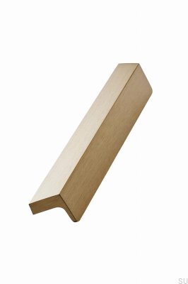Umschlag 160 länglicher Möbelgriff, gebürstetes Aluminium und Gold