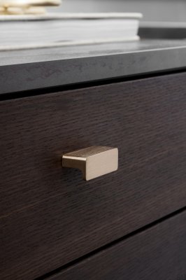 Möbelknopf Elan 32 Gold gebürstet