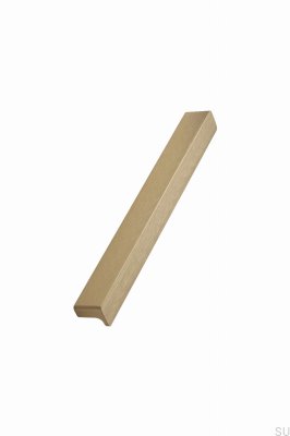 Elan länglicher Möbelgriff 160+544+1088 Aluminium Gold gebürstet