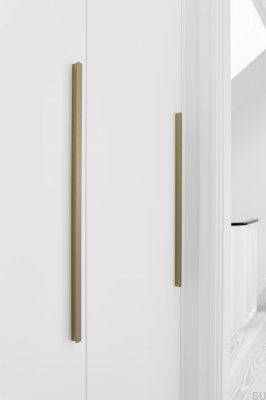 Elan länglicher Möbelgriff 160+544+1088 Aluminium Gold gebürstet