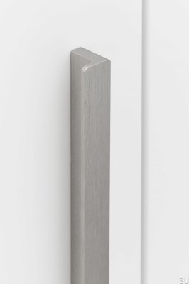 Elan länglicher Möbelgriff 160+544+1088 Aluminium Silber