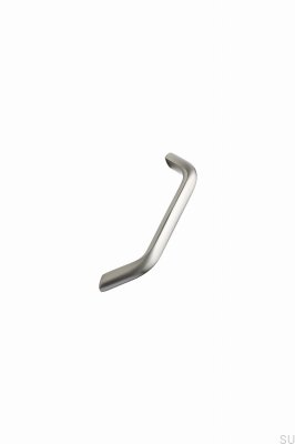 Länglicher Möbelgriff Space 128 Aluminium Silber