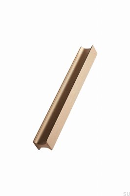 Track länglicher Möbelgriff 160+544+1088 Aluminium Gold gebürstet