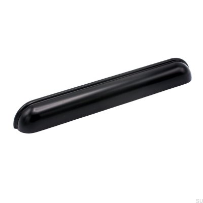 Saluto Shell Möbelgriff 160 Schwarzes Aluminium