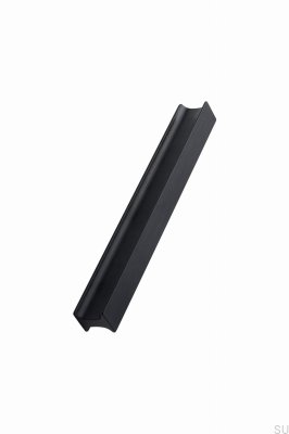 Längsmöbelgriff Track 160, Aluminium, mattschwarz, gebürstet