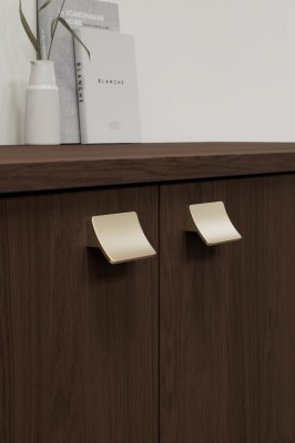 Länglicher Möbelgriff Ciel 32 Aluminium Mattgold