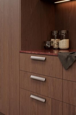 Länglicher Möbelgriff Ciel 160 Aluminium Mattbraun