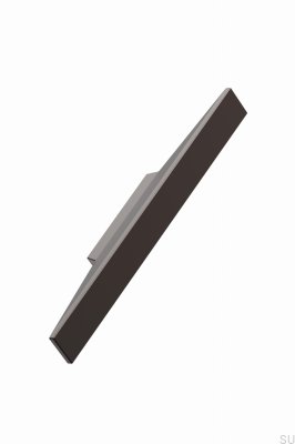 Länglicher Möbelgriff Facet 32 Aluminium Braun Matt