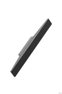 Facet 32 länglicher Möbelgriff, Aluminium, mattschwarz