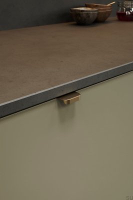 Kantenmöbelgriff Comet 32 Aluminium Mattgold