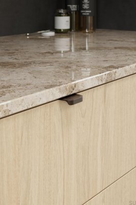 Kantenmöbelgriff Comet 32 Aluminium Mattbraun