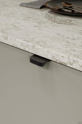 Kantenmöbelgriff Comet 32 Aluminium Mattschwarz