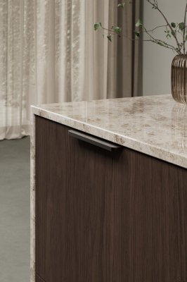 Kantenmöbelgriff Comet 160 Aluminium Mattbraun