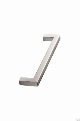 Quadratischer, länglicher Möbelgriff aus Silber 10 320