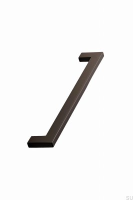 Länglicher Möbelgriff Flat 192 Metall Dunkelbraun