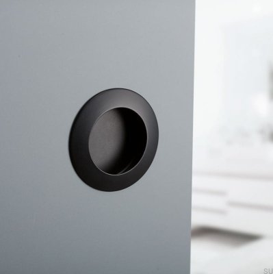 Möbeleinbaugriff Tap 60 Schwarzes Metall