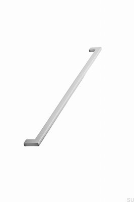 Länglicher Möbelgriff Flach 448 Metall Silber