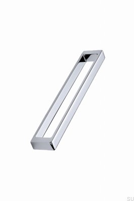 Cubico 192 Möbelgriff länglich, Metall, Silber-Chrom
