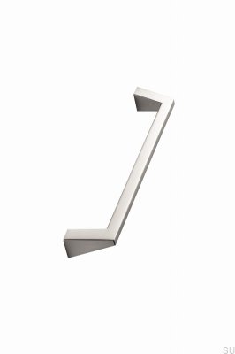 Länglicher Möbelgriff Pyramid 160 Metall Silber