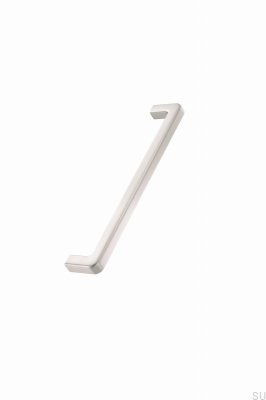 Mango 192 Länglicher Möbelgriff aus Metall, Silber