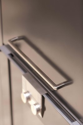 Mango 192 Länglicher Möbelgriff aus Metall, Silber