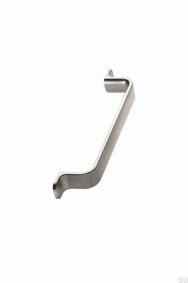 Rio 256 Länglicher Möbelgriff aus Metall, Silber
