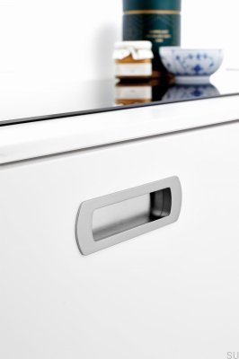Möbeleinbaugriff Lux 192 Metall Silber