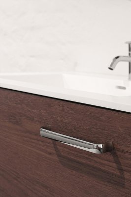 Gemeinsamer 160 Metall Silber Chrom Länglicher Möbelgriff