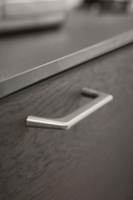 Vista 192 Möbelgriff länglich Metall Silber gebürstet