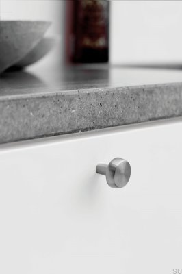 Möbelknopf Autumn 28 Metall Silber