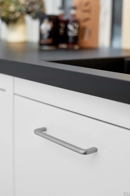 Compact 160 Metall Silber Länglicher Möbelgriff