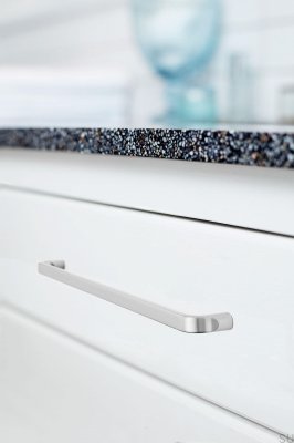 Base 320 Metall Silber Länglicher Möbelgriff