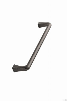 Concave 160 Metall Antik Grau Länglicher Möbelgriff