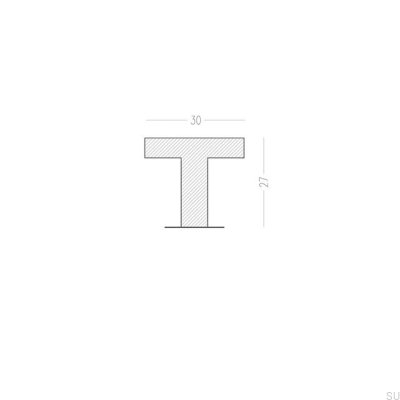 Möbelknopf Nena M Kupfer gebürstet unbemalt