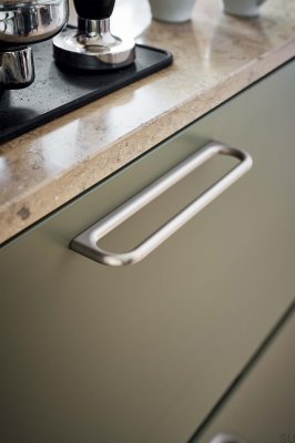 Luck 160 Metall Silber Länglicher Möbelgriff