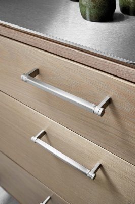 Möbelgriff Torch 160 Metall Silber Länglich